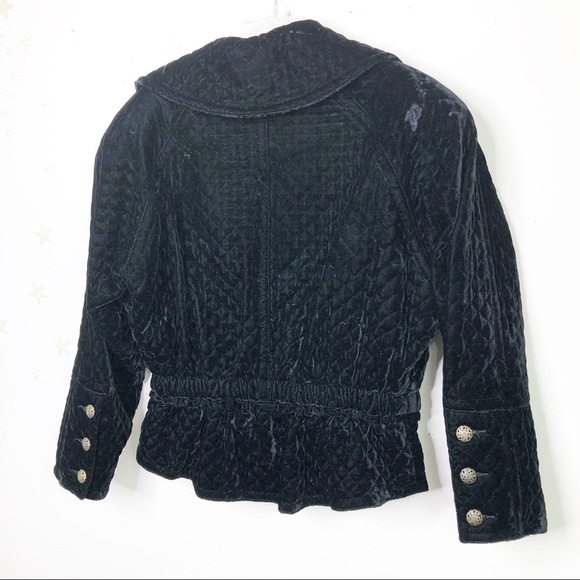 Kaos By Andy John’s black velvet quilted jacket - Picture 9 of 13